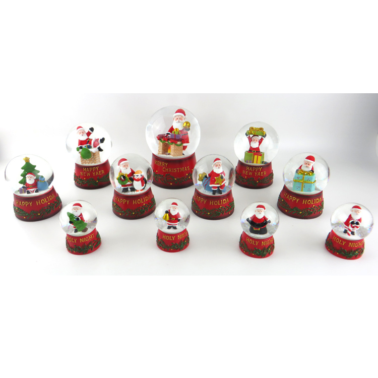 Wholesale Resin Christmas Gift Snow Ball Santa Claus Snow Globe