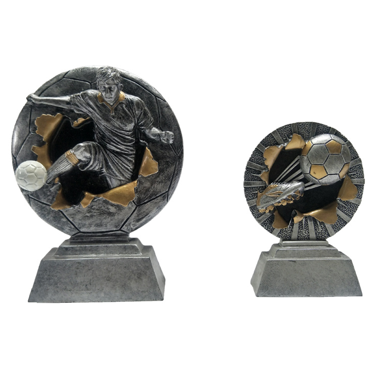 Customized Trophy Award Resin World Cup Football Trophy for Souvenir Gift