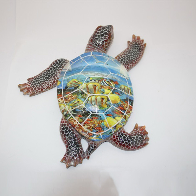 Tropical Islands Caribbean Tourist Souvenir Gift Beach Sea Animal Turtle Statue Resin for Home Decor