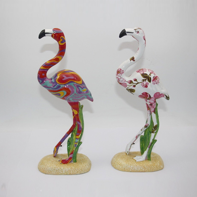 Custom Animal Statue Resin Flamingo Figurine for Home Decor