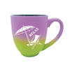 Custom Logo Gradient Color Soft Touch Caribbean Beach Souvenir Mug