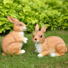 Custom Animal Statue Outdoor Garden Decoration Lovely Resin Rabbit Figurine