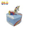 Home Decoration Rainbow Color Cartoon Small Resin Unicorn Statue for Children Gift