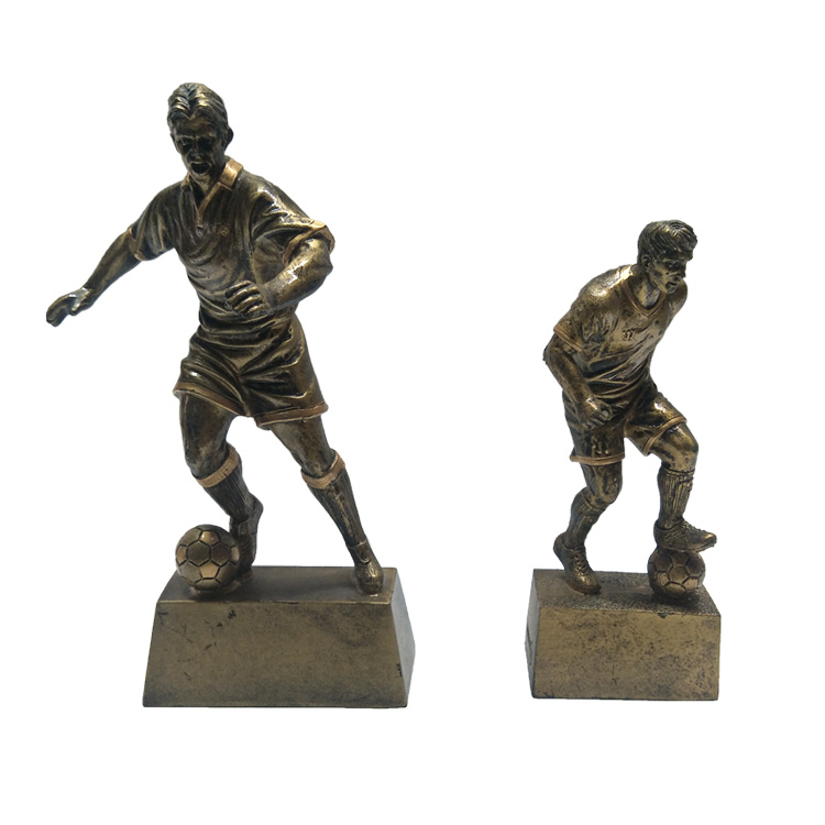 Custom Europe Football Game Resin Awards Polyresin Sport Trophy