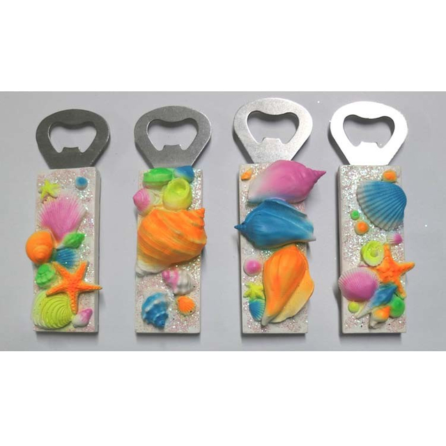 Ocean Beach Theme Tourist Souvenir Resin Seashell Bottle Opener