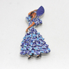 Wholesale Travel Souvenir Resin Magnet Flamenco Spain Souvenir Dancer Girl Fridge Magnet