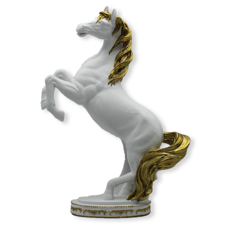 Wholesale Horse Shape Gold Decor Tray Resin Decorative Plates