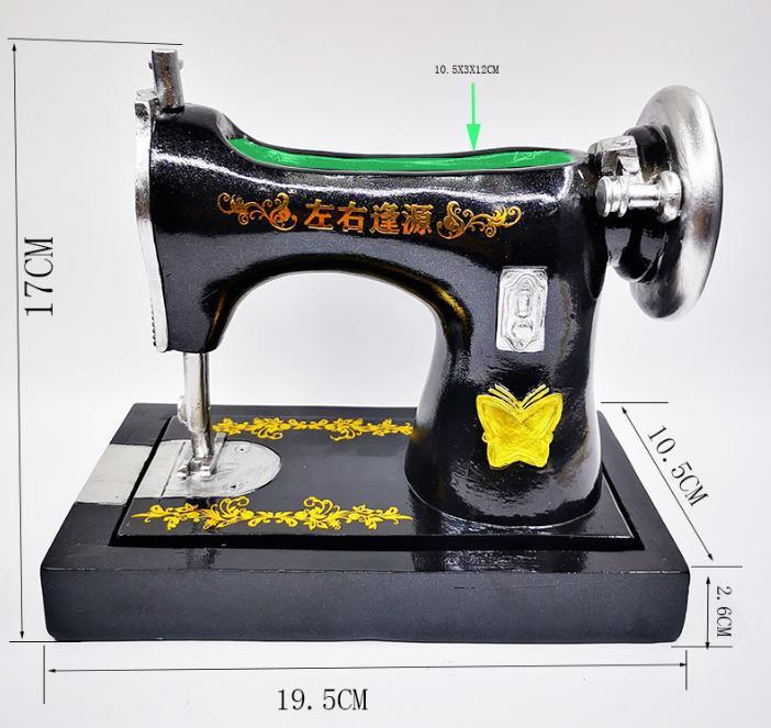 Wholesale Vintage Crafts Retro Statue Sewing Machine Shape Succulents Flower Pot