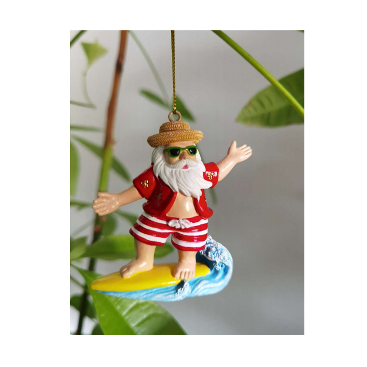 Sand Beach Christmas Tree Hanging Resin Christmas Ornament