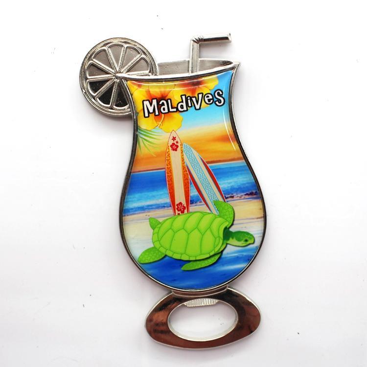 Custom Epoxy Metal Beer Opener Seal Souvenir Gift Sea Life Animal Bottle Opener