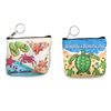 Custom Printing Pattern Tourist Beach Souvenir PU Leather Coin Pouch Turtle Coin Bag Wholesale