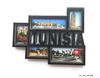 Custom Tourist Souvenir Wood Epoxy Fridge Magnet Souvenir Tunisia Fridge Magnet