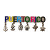 Custom Beach Tourist Souvenir Pendant Metal Puerto Rico Souvenir Fridge Magnet with Charms