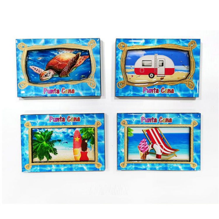 Custom Beach Travel Gift Fridge Magnet Souvenir Collection Mexico Mazatlan Cozumel Souvenir Wood Fridge Magnet