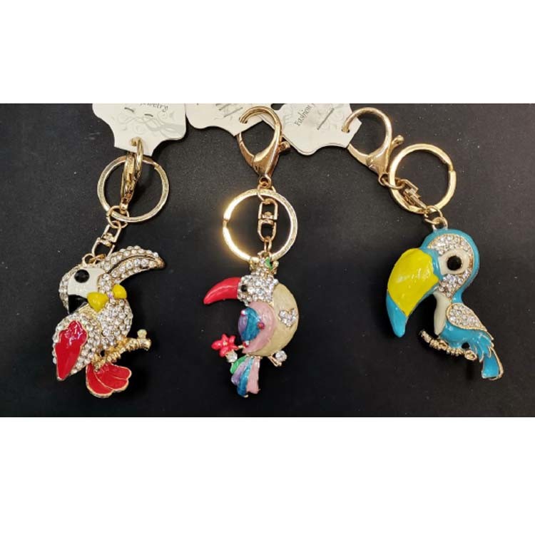 Personalized Metal Evil Eye Animal Rhinestone Owl Key Chain