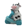 Custom Cartoon Resin Craft Baby Cow Statue Baby Birth Souvenirs