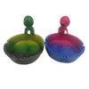 Wholesale Fantasy Gifts Ornament Resin Multicolor Alien Smoking Ashtray for Home Decor