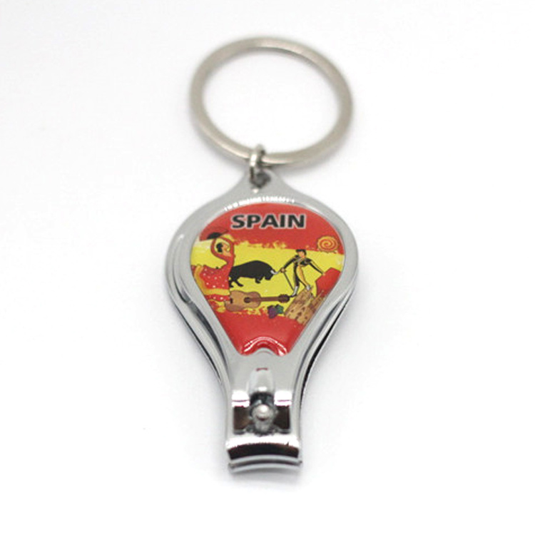 Custom Epoxy Metal Souvenir Surfboard Bottle Opener Keychain