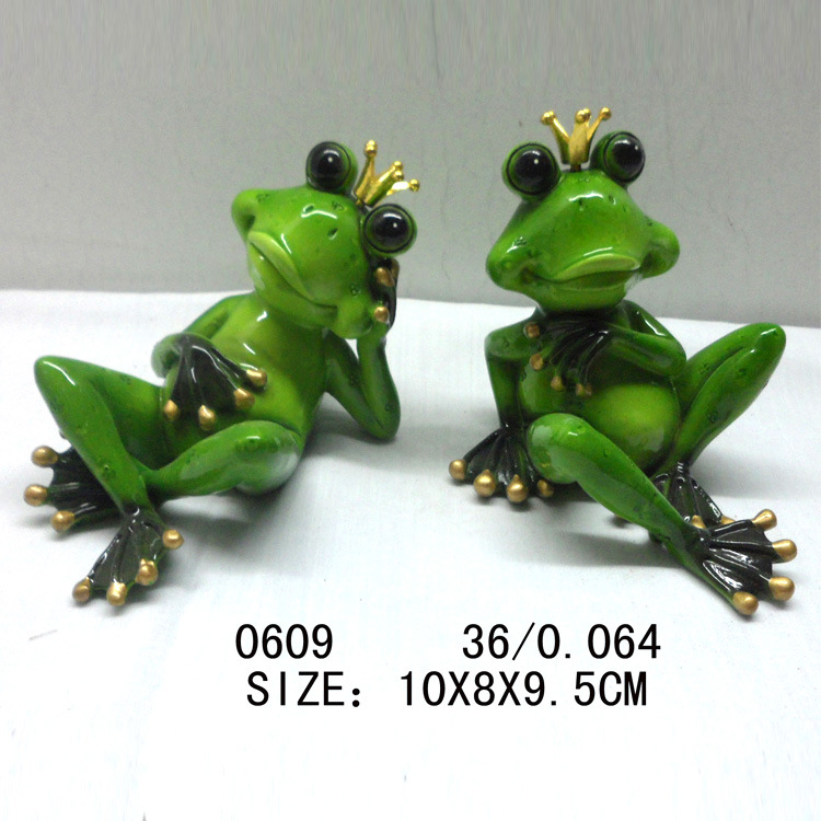 Wholesale Home Decor Creative Gift Animal Figurine Resin Yoga Frog Statue