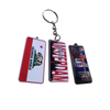 Customized Logo Metal Car Number Plate Keychain License Plate Keychain