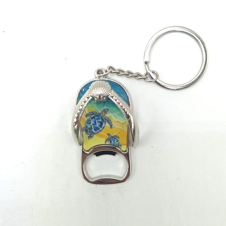 Custom Epoxy Alloy Metal Rotating Keychain Tourist Souvenir Israel Flag Keychain