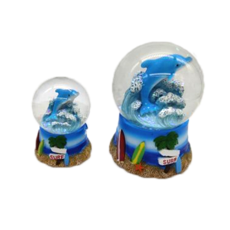 Resin Beach Travel Gift Snow Globe Custom Water Globe Souvenir