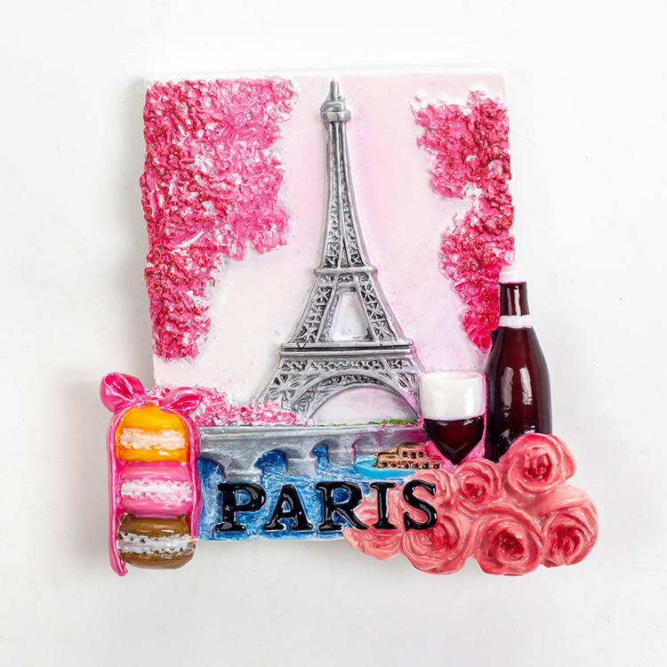 Factory Custom Made Tourist Gift Resin Magnet Souvenir