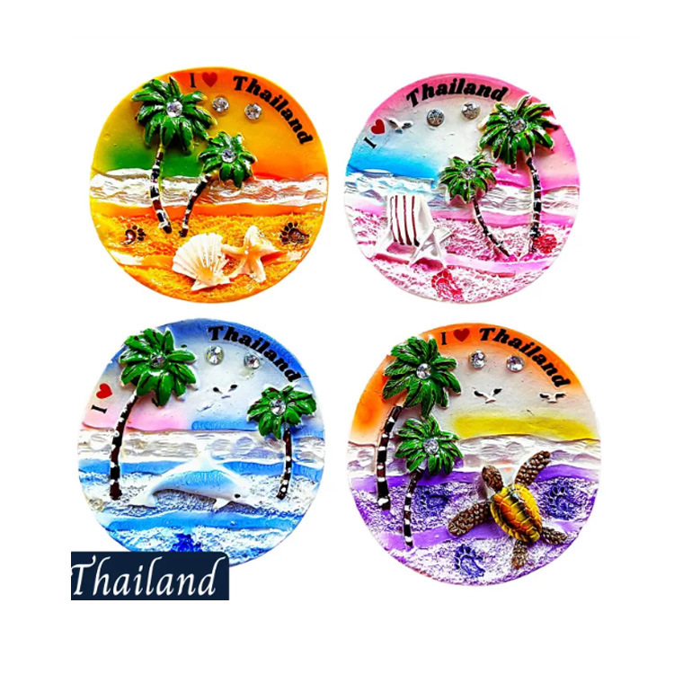 Custom Printing European Tourist Souvenir Philippines Resin Fridge Magnet