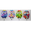 Wholesale Custom Resin Small Colorful Owl Figurines Statue Decoration for Home Decor