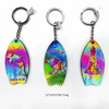 Wholesale Wood Epoxy Tourist Beach Souvenir Dolphin Keychain