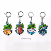 Wholesale Wood Epoxy Tourist Beach Souvenir Dolphin Keychain