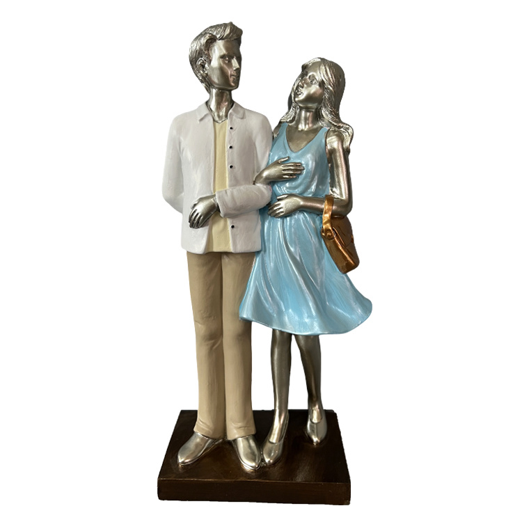 Custom Resin Figure Love Wedding Souvenir Couple Statue for Weeding Gift