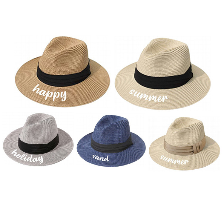 Wholesale Casual Outdoor Male Summer Beach Sun Men Straw Hat