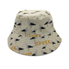 Cotton Summer Pineapple Unisex Fisherman Bucket Hat Custom Letter Print Bucket Hat