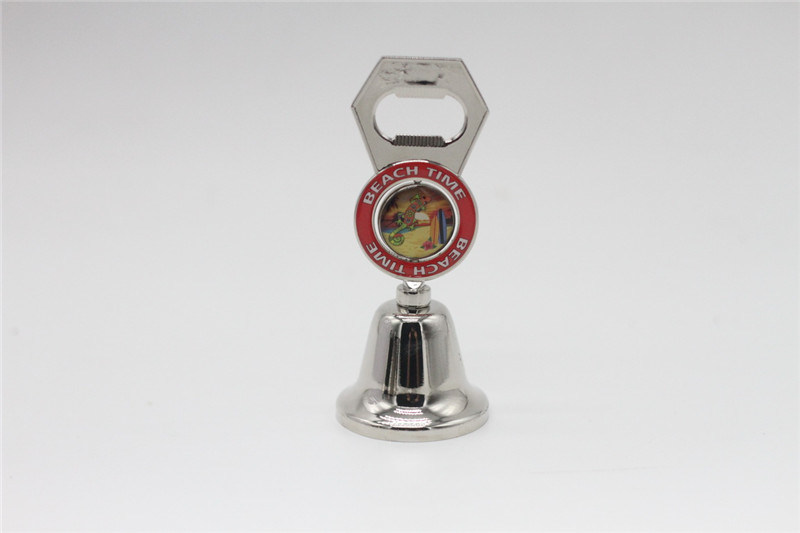 Wholesale Custom Tourist Souvenir Metal Alloy Craft Dinner Bell Bottle Opener