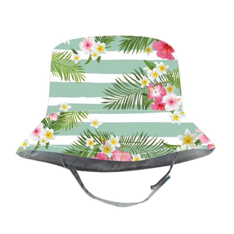 Custom Logo Kids Fisherman Bucket Hat with String