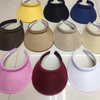 Factory Wholesale Custom Outdoor Beach Travel Sun Straw Visor Hat