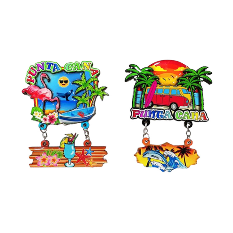 Travel Gift Beach Series MDF Fridge Magnet Punta Cana Souvenirs Fridge Magnet