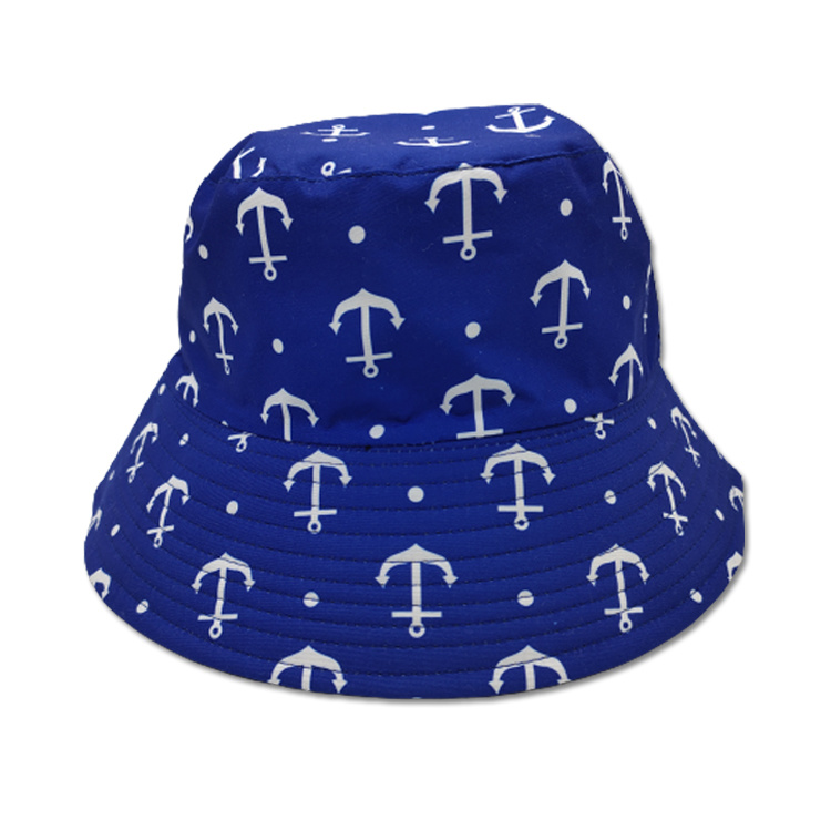 Custom Logo Digital Printing Cotton Summer Beach Kids Bucket Hats