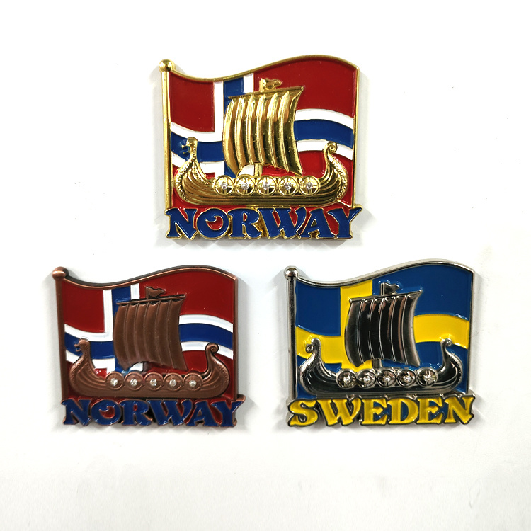 Custom Norway Souvenir Metal Fridge Magnet Bottle Opener Norway Souvenir Keychain