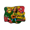 Custom Tourist Metal Powder Hard Jamaica Souvenir Fridge Magnet