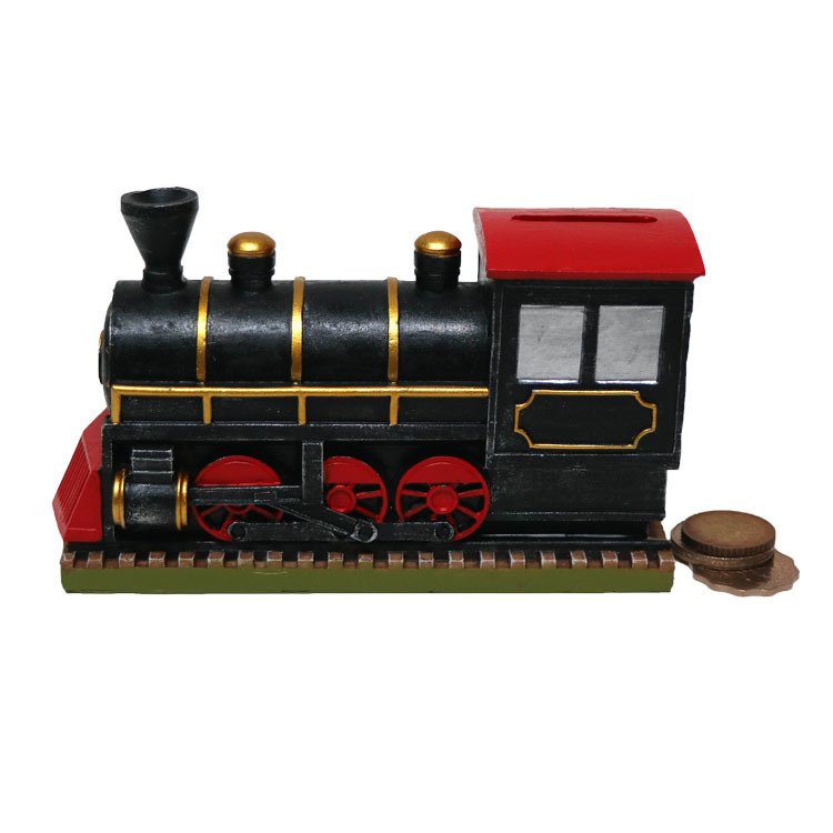 Retro Resin Car Model Coin Bank Home Decoration Folk Arts and Crafts Antique Imitation Crafts Resin Crafts