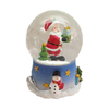 Custom Luxury Big 100mm Large Christmas Snow Globe with Music