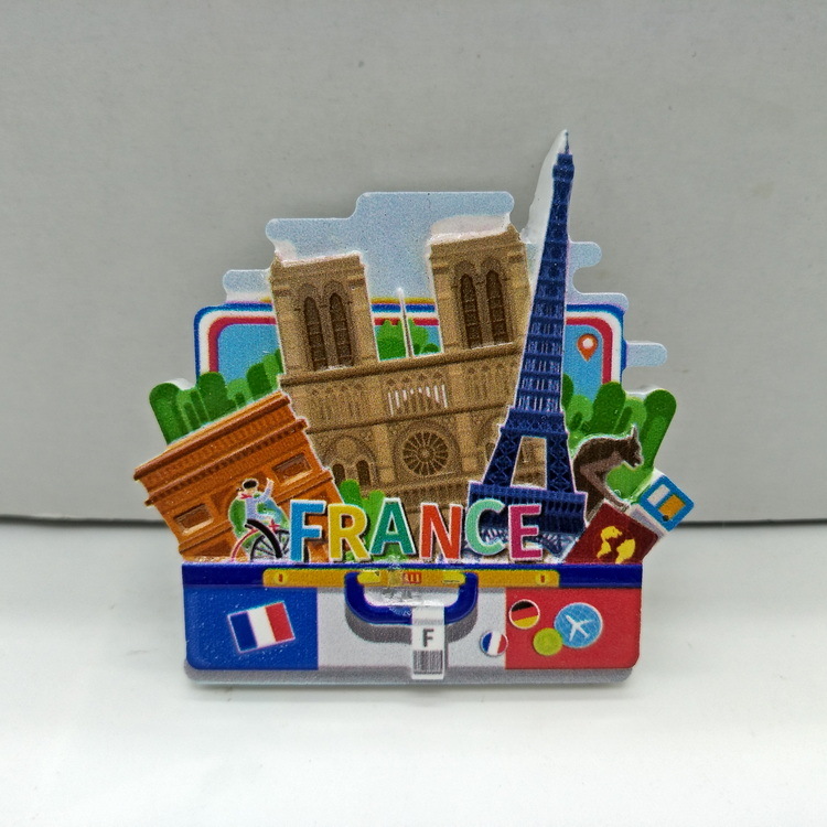 Custom Printing Resin European Travel Souvenirs Spain Portugal Souvenir Fridge Magnet