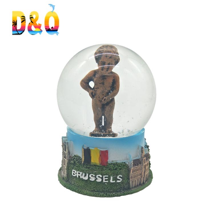 Custom Resin Country Travel Dubai Souvenir Building Snow Globe