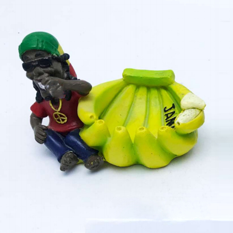 Custom Portable Jamaica Souvenir Gift Rasta Resin Ashtray