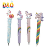 Custom Cute Resin Craft Unicorn Pen for Children Gifts