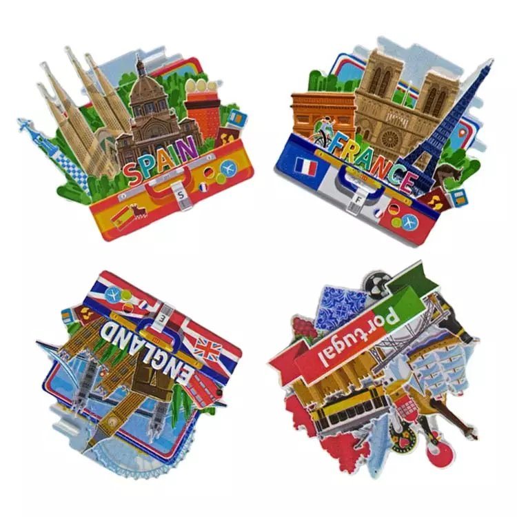 Custom Travel World City Tourist Gift Luxembourg Souvenirs Fridge Magnets