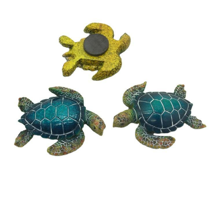 Factory Custom Resin Refrigerator Magnets Souvenir Sea Turtle Fridge Magnet