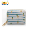 Hot Sale Style Female Multi Graffiti Print Card Bag PU Leather Fashion Zipper Mini Card Bag Case Wallet